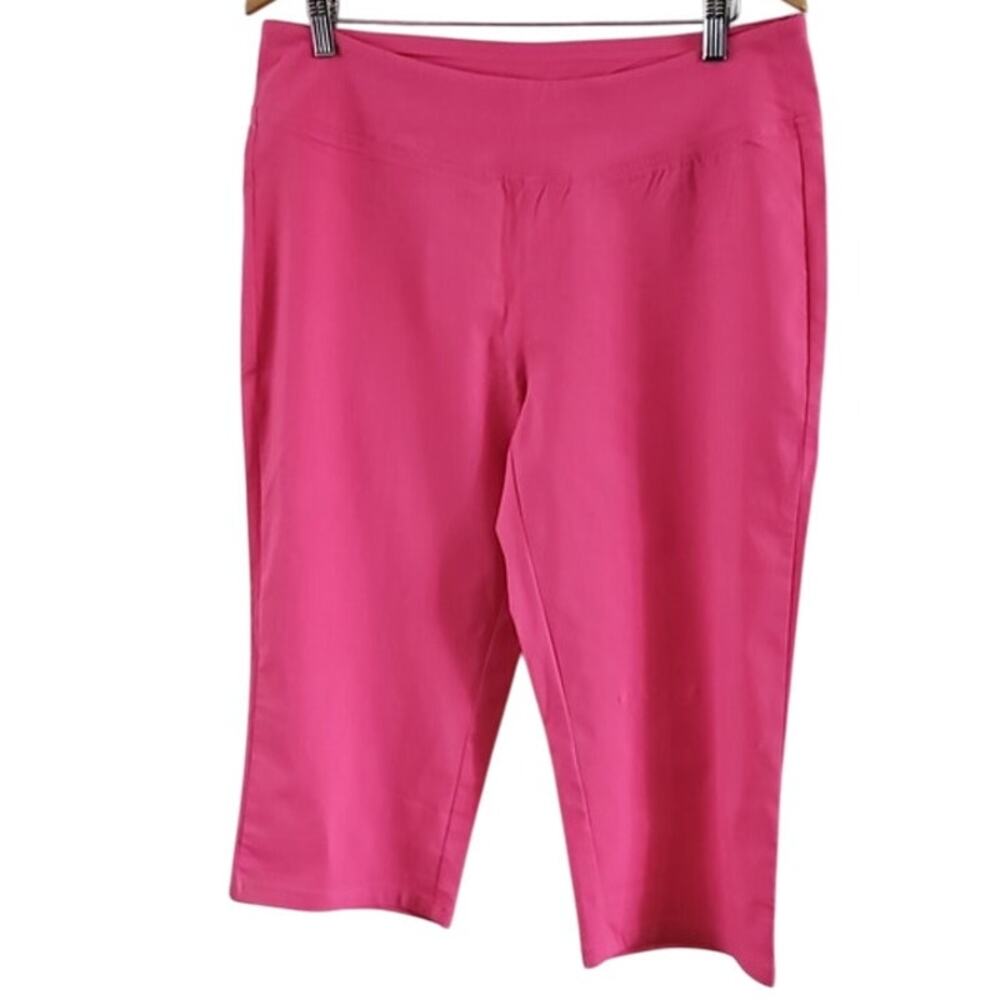 Belle by Kim Gravel Women's Capri Pants - Size 16 Hot Pink NWT - Picture 4 of 7